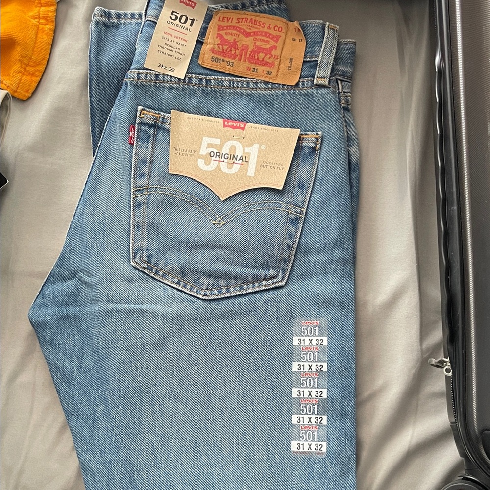 Levi's Men's Classic Blue Straight Jeans